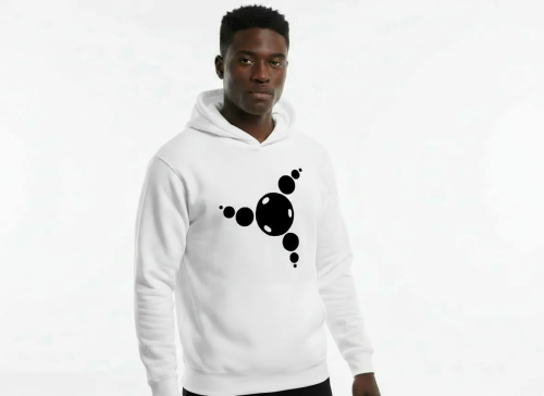 SM Logo Hoodie White